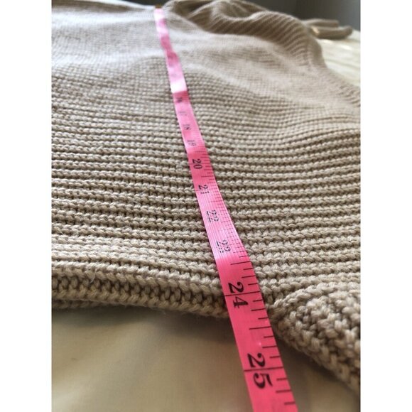 Lulus Oversized Knit Sweater Womens XS V-neck back Old Money Capsule Wardrobe - Picture 5 of 6